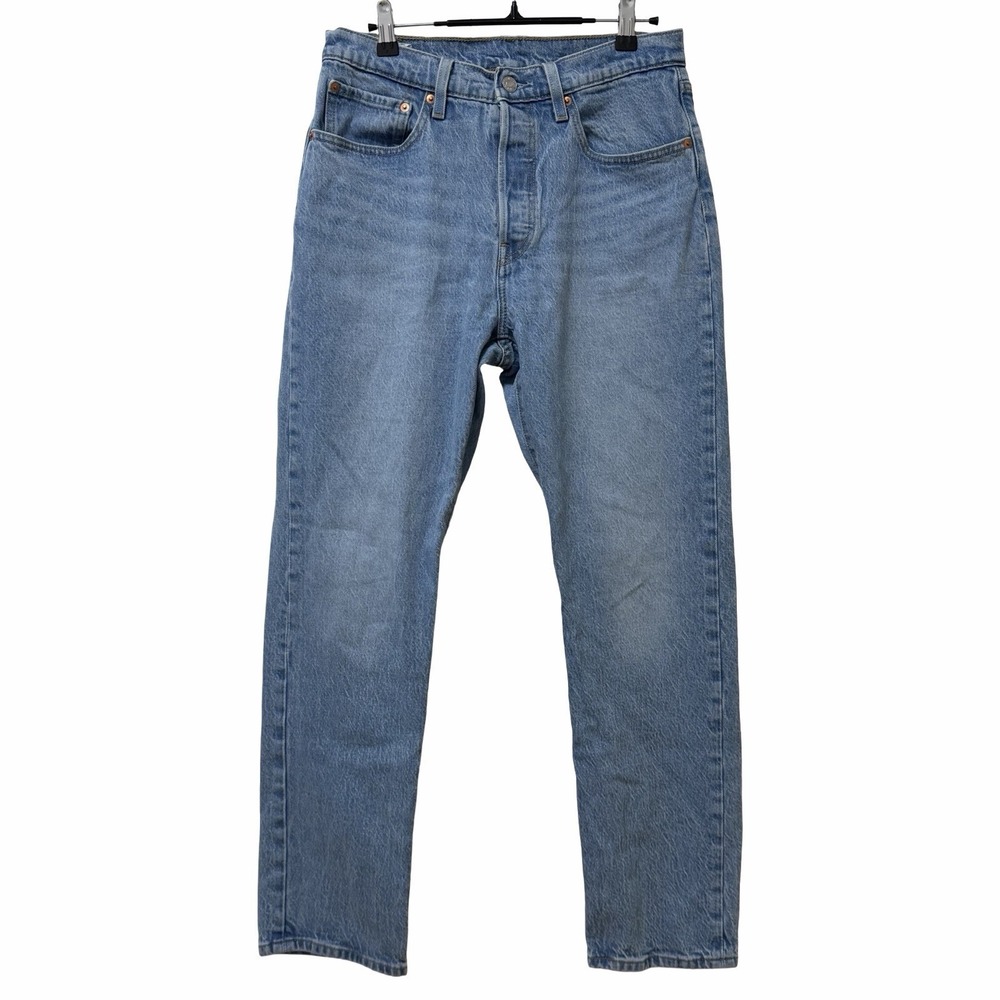 Levi's 501 Original Fit Straight Leg Jeans‎ Womens 30x30 Light Wash Button Fly
